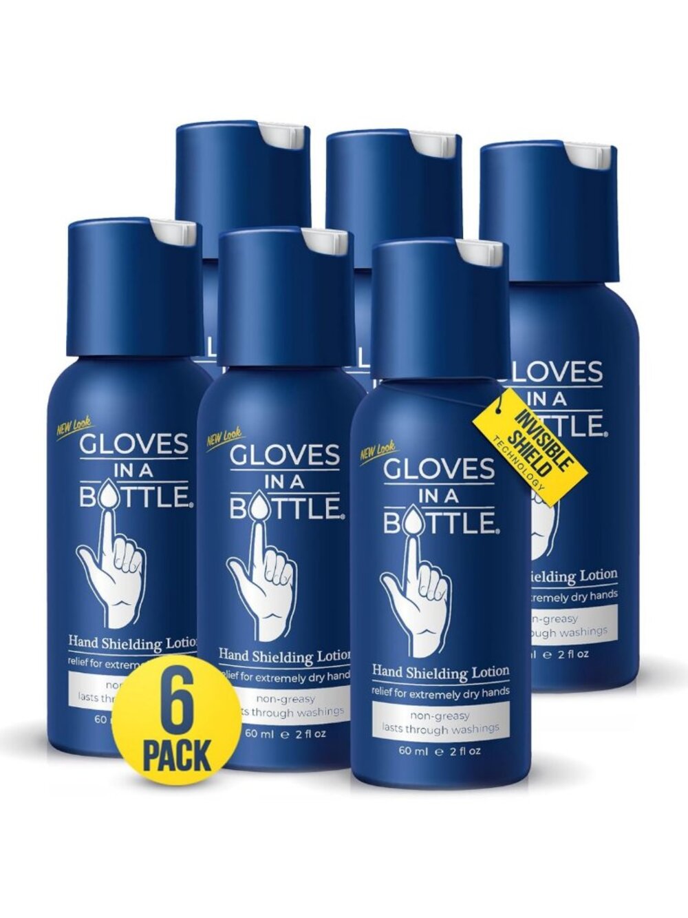 Moisturizing Shielding Lotion 6-Pack for Dry Itchy Skin - Grease-Free